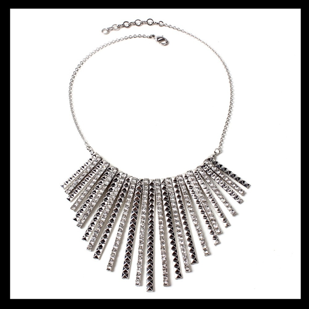 Amrita Singh Austrian Crystals Fringe Necklace